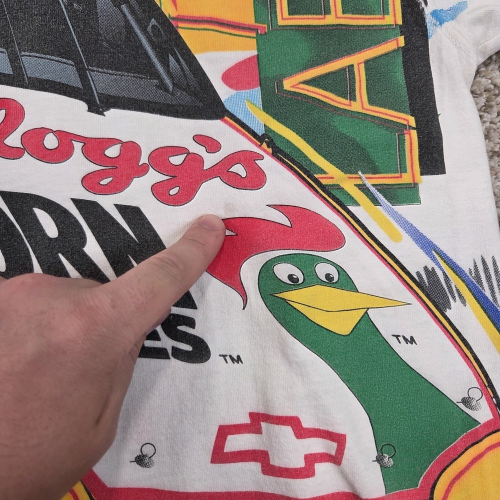 Vintage 1996 Terry Labonte NASCAR Chase All Over‎ Print T Shirt Men Size L - Picture 3 of 8